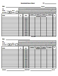 basketball scoresheet pdf